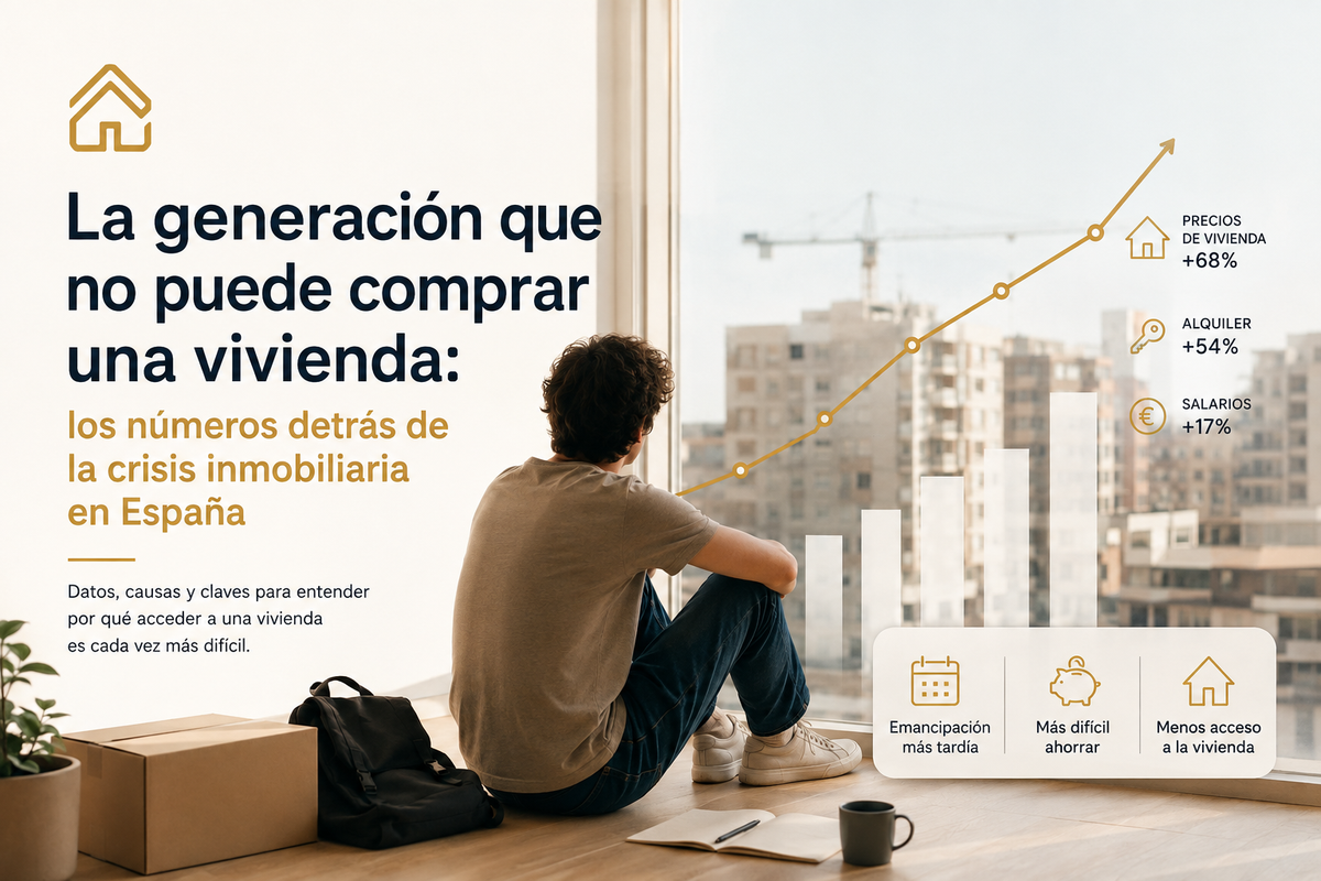 Por qué los jóvenes no pueden comprar una vivienda en España: los datos de la crisis inmobiliaria