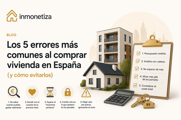 Los 5 errores más comunes al comprar vivienda en España
