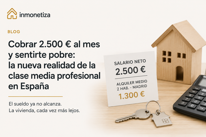 Cobrar 2.500 € al mes y sentirte pobre: la nueva realidad de la clase media profesional en España
