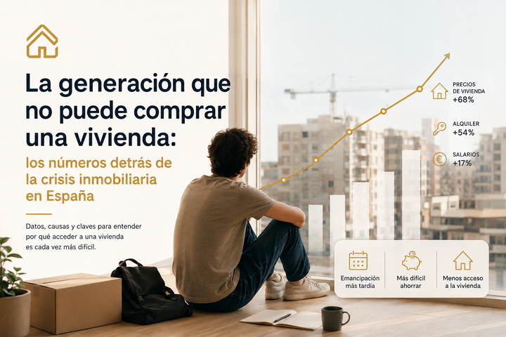 Por qué los jóvenes no pueden comprar una vivienda en España: los datos de la crisis inmobiliaria